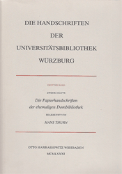 Die Papierhandschriften der ehemaligen Dombibliothek