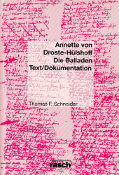 Annette von Droste-Hülshoff - Schneider, Thomas F.