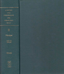 Aufstieg und Niedergang der römischen Welt (ANRW) /Rise and Decline of the Roman World. Part 2/Vol. 12/2