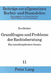 Grundfragen und Probleme der Rechtsberatung