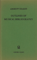 Outlines of Musical Bibliography