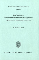 Das Verfahren der demokratischen Verfassunggebung