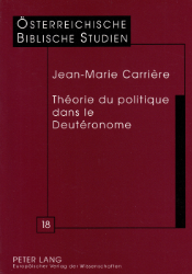 Théorie du politique dans le Deutéronome