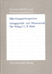 Verlagspolitik und Wissenschaft