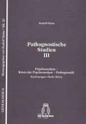 Pathognostische Studien III - Heinz, Rudolf
