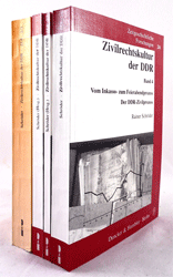 Zivilrechtskultur der DDR. Band 1-4