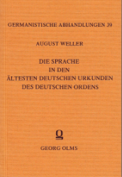 Die Sprache in den ältesten deutschen Urkunden des deutschen Ordens