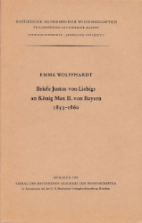 Briefe Justus von Liebigs an König Max II. von Bayern 1853-1860