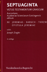 Septuaginta XV: Jeremias · Baruch · Threni · Epistula Jeremiae