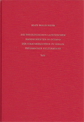 Die theologischen lateinischen Handschriften in Octavo der Staatsbibliothek zu Berlin, Preußischer Kulturbesitz. Teil 1