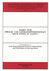 Haben sich Sprach- und Literaturwissenschaft noch etwas zu sagen?