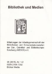 Bibliothek und Medien 35 (2015), Nr. 1-2