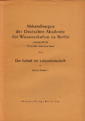 Der Schluß der Labyadeninschrift