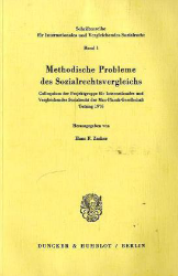 Methodische Probleme des Sozialrechtsvergleichs