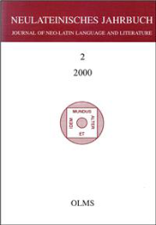 Neulateinisches Jahrbuch. Band 2 · 2000