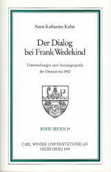 Der Dialog bei Frank Wedekind