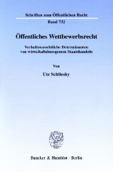 Öffentliches Wettbewerbsrecht