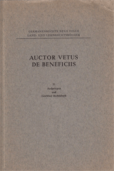 Auctor vetus de beneficiis. Band 2