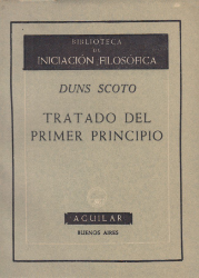 Buchcover Tratado del primer principio