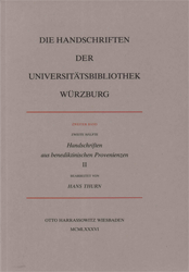 Die Handschriften aus St. Stephan zu Würzburg