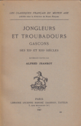 Buchcover Jongleurs et troubadours gascons des XIIe et XIIIe siècles