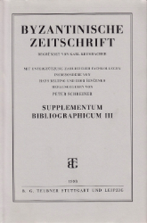 Byzantinische Zeitschrift. Supplementum