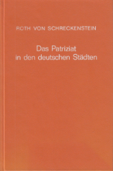 Buchcover Das Patriziat in den deutschen Städten,