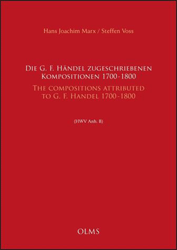 Die G. F. Händel zugeschriebenen Kompositionen, 1700-1800/The compositions attributed to G. F. Handel, 1700-1800