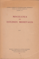 Buchcover Miscelanea de Estudios Medievales