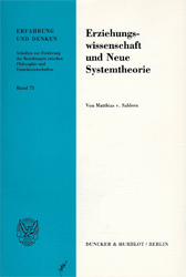 Erziehungswissenschaft und Neue Systemtheorie