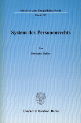 System des Personenrechts