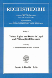 Values, Rights and Duties in Legal and Philosophical Discourse