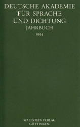 Deutsche Akademie für Sprache und Dichtung. Jahrbuch 1994