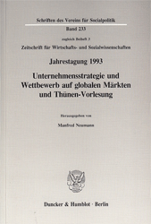 Unternehmensstrategie und Wettbewerb auf globalen Märkten und Thünen-Vorlesung