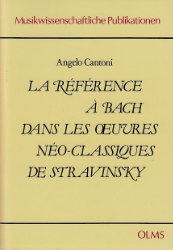 La référence à Bach dans les oeuvres néo-classiques de Stravinsky