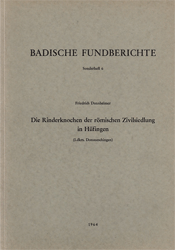 Die Rinderknochen der römischen Zivilsiedlung in Hüfingen (Ldkrs. Donaueschingen)