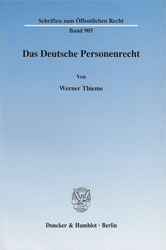 Das Deutsche Personenrecht