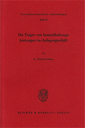 Die Träger von Instandhaltungsleistungen im Anlagengeschäft