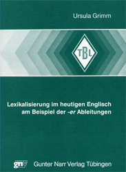 Lexikalisierung im heutigen Englisch am Beispiel der -er Ableitungen