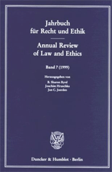 Jahrbuch für Recht und Ethik/Annual Review of Law and Ethics. Band 7