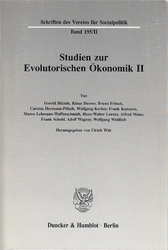 Studien zur Evolutorischen Ökonomik II