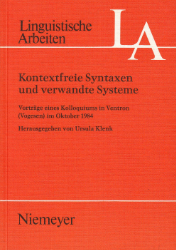 Kontextfreie Syntaxen und verwandte Systeme