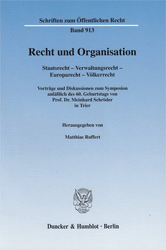 Recht und Organisation