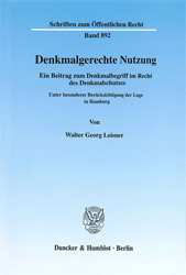 Denkmalgerechte Nutzung