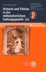 Historie und Fiktion in der mittelalterlichen Gattungspoetik (II)