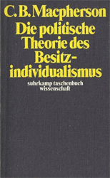 Buchcover Die politische Theorie des Besitzindividualismus