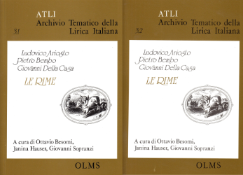 ATLI 3: Ludovico Ariosto, Pietro Bembo, Giovanni Della Casa - 'Le Rime'