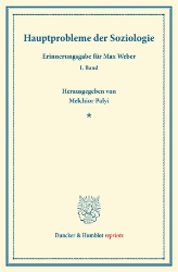 Hauptprobleme der Soziologie. 1. Band