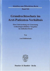 Grundrechtsschutz im Arzt-Patienten-Verhältnis