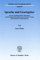 Sprache und Gesetzgeber